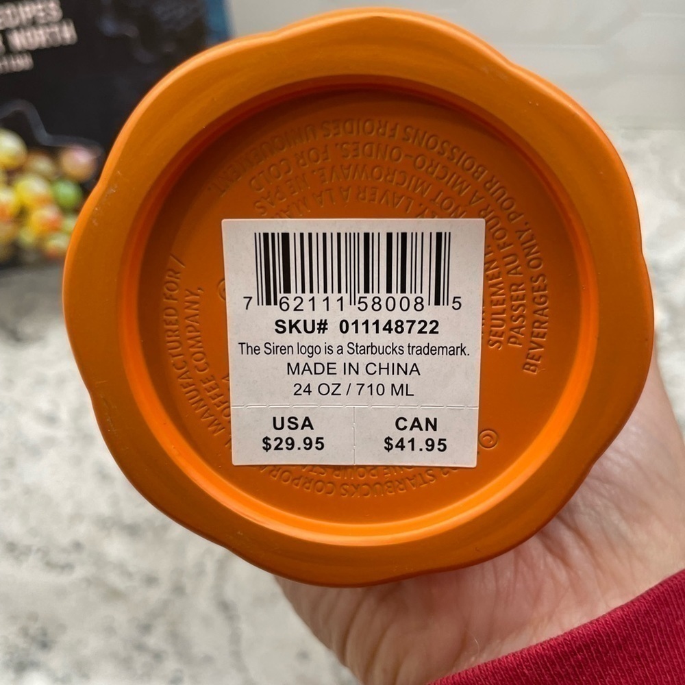 Starbucks 2024 Spring Gradient Orange Sherbet Cold Cup. NWT. Halloween too! - Picture 7 of 8